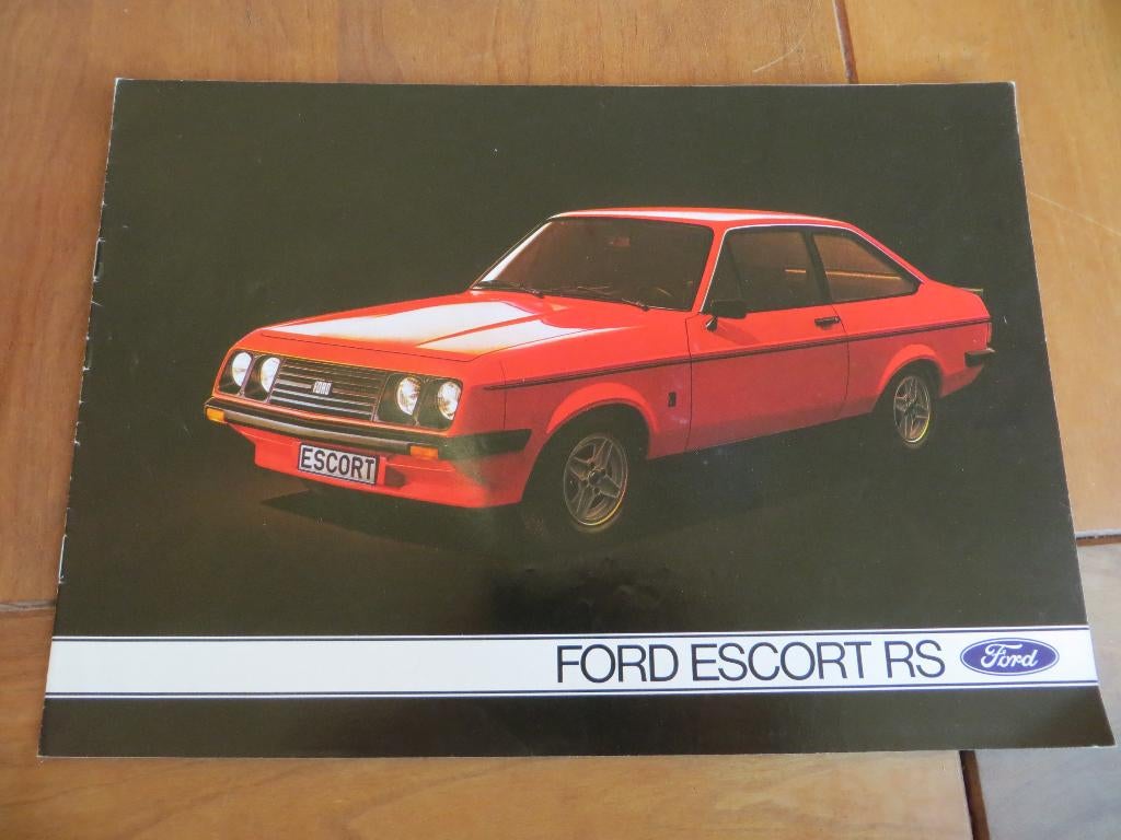 Folder Ford Escort RS 2000 1977, Duitse tekst, Ford, Ophalen of Verzenden, Zo goed als nieuw, Ford