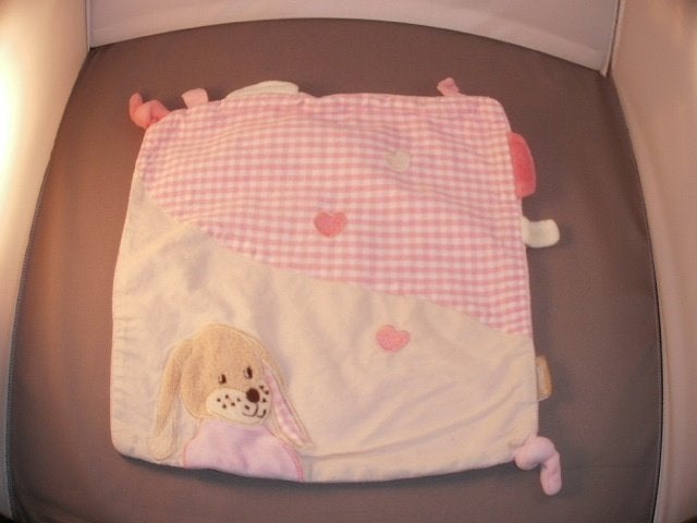 Sterntaler knuffeldoek met konijn hartjes knisper labels En, Overige merken, Overige karakters, Nieuw, Ophalen of Verzenden
