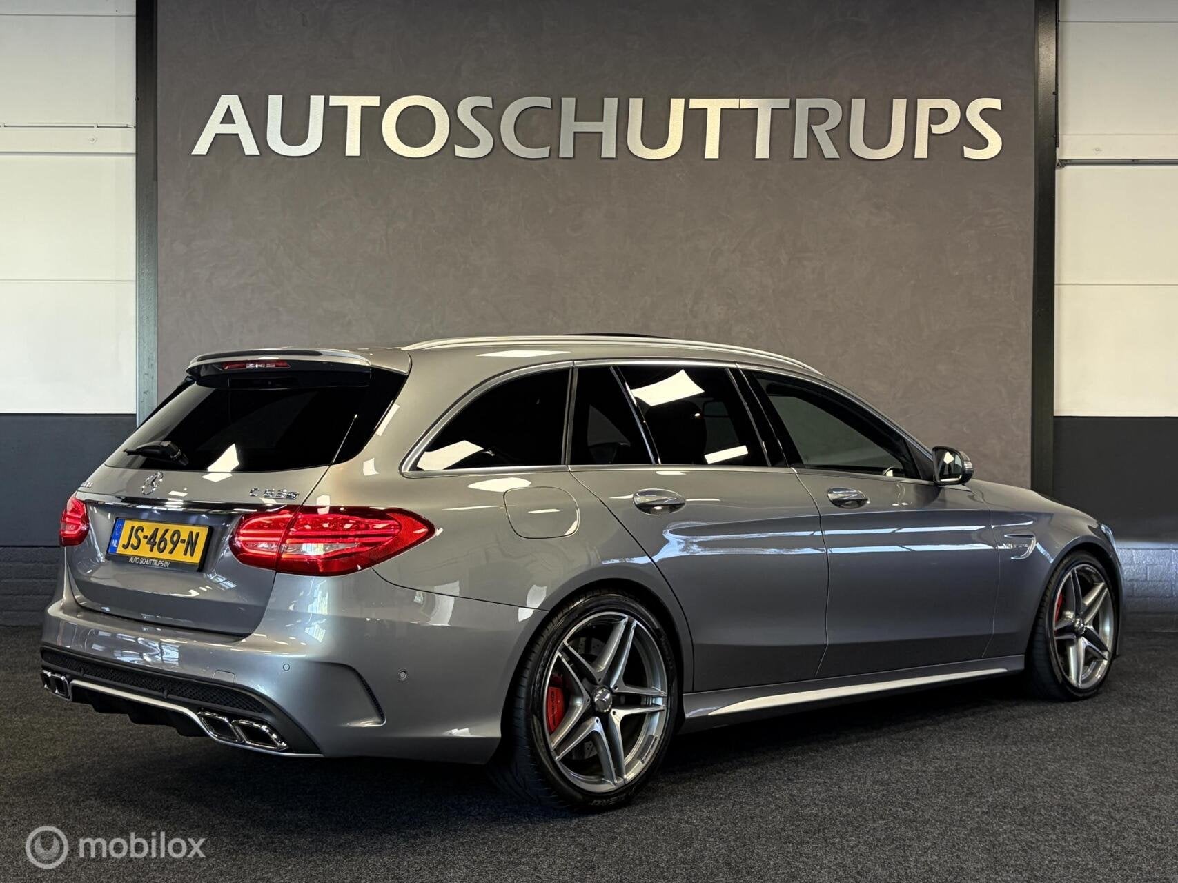 Mercedes C-klasse Estate AMG 63 S 510 PK / DESIGNO LEDER / P, Auto's, Automaat, Achterwielaandrijving, Gebruikt, Leder