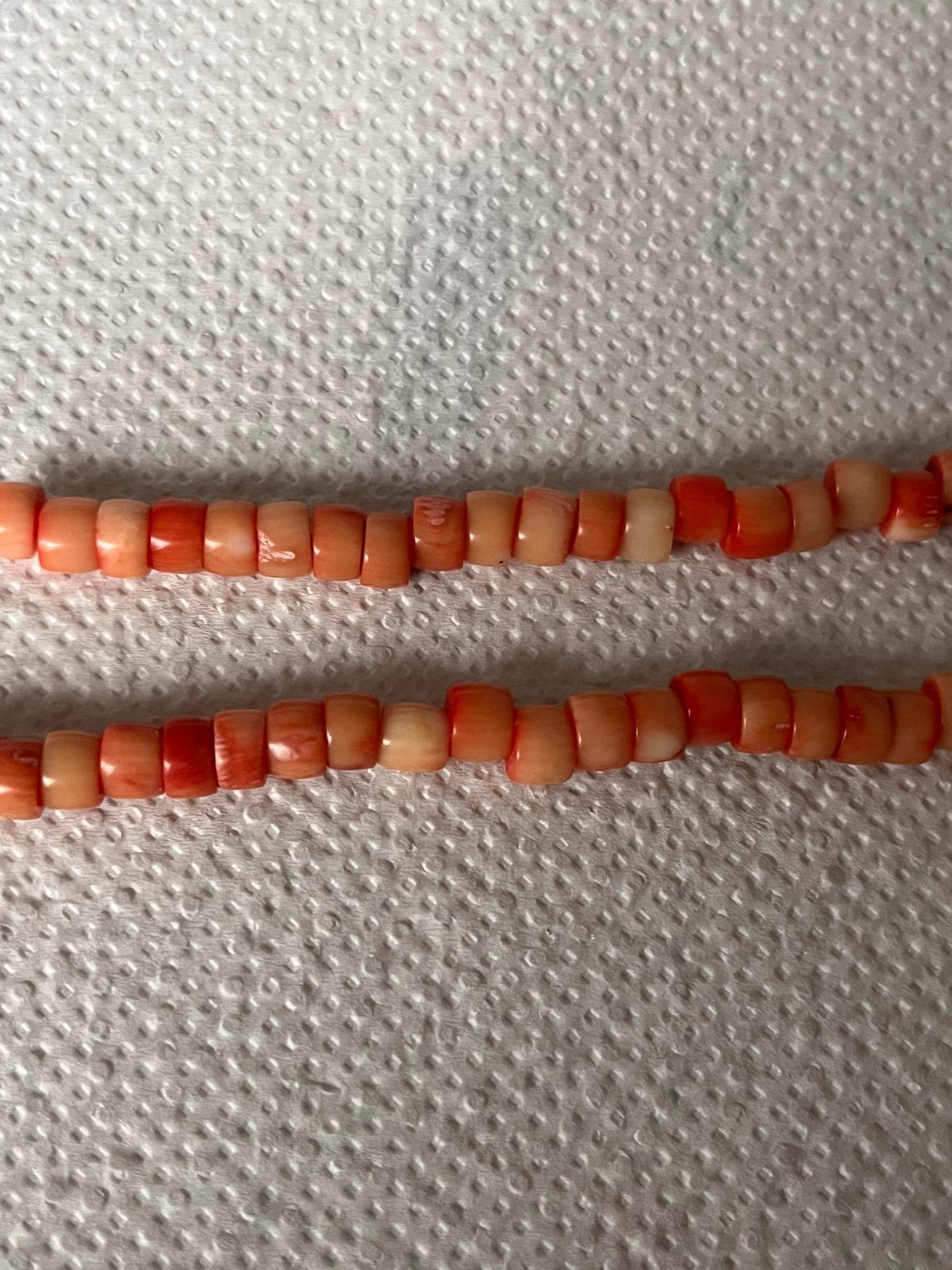 Bloedkoraal kralen, Sieraden, Tassen en Uiterlijk, Antieke sieraden, Ophalen of Verzenden, Overige materialen, Ketting