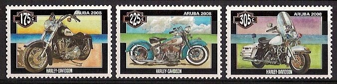 Aruba 403/5 postfris Harley Davidson 2008, Postzegels en Munten, Ophalen of Verzenden, Postfris