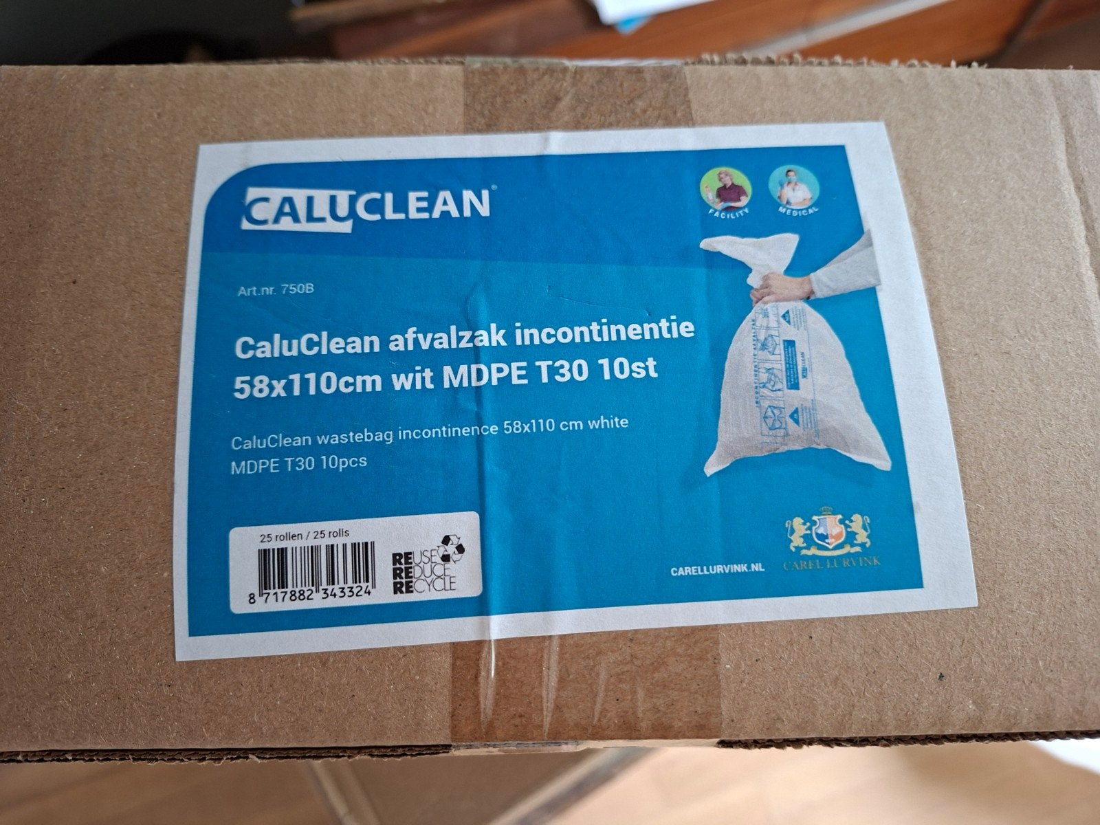 INCONTINENTIEZAKKEN, Ophalen, Nieuw