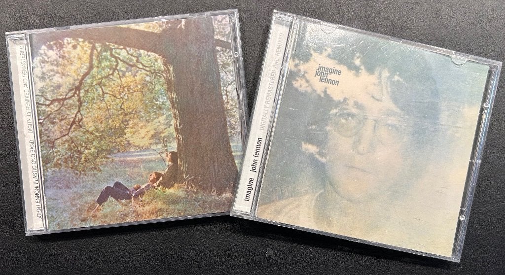 JOHN LENNON - Plastic Ono Band & Imagine (2 CDs; remasters ), Ophalen of Verzenden, Zo goed als nieuw, Classic Rock, Remastered