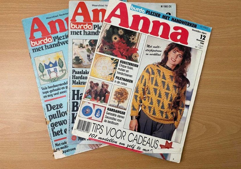 Vintage Anna Handwerken (‘80), Ophalen of Verzenden, Zo goed als nieuw, Breien of Haken, Patroon of Boek