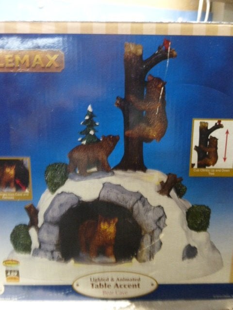 lemax bear cava beren zoo dierentuin kerstdorp scenery kerst, Diversen, Kerst, Ophalen of Verzenden, Zo goed als nieuw