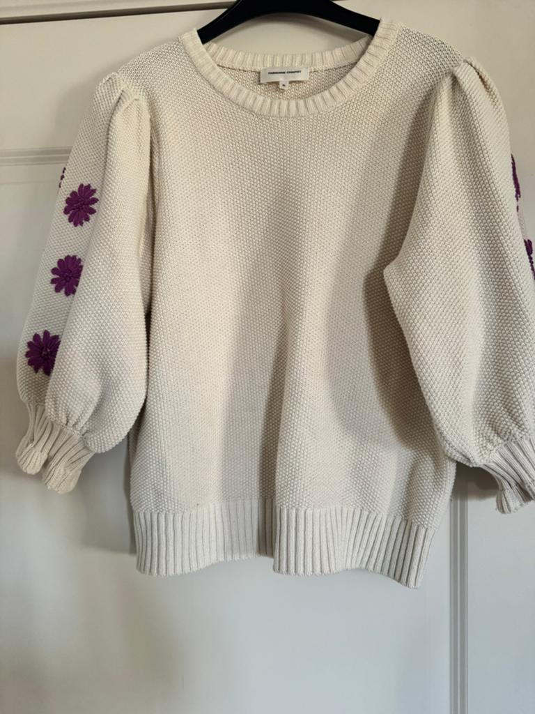 Fabienne Chapot trui met geborduurde mouwen XL, Kleding | Dames, Ophalen of Verzenden, Zo goed als nieuw, Maat 46/48 (XL) of groter