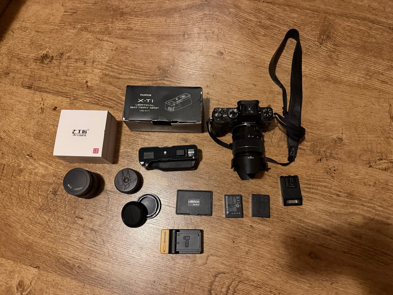 Fujifilm X-T1 met 18-55, 35mm lens en accessoires, Overige merken, Ophalen of Verzenden, Zo goed als nieuw, Standaardlens