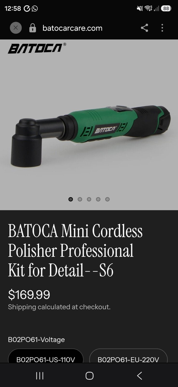 BATOCA Mini Draadloze Polijstmachine Professionele Kit S6, Ophalen of Verzenden