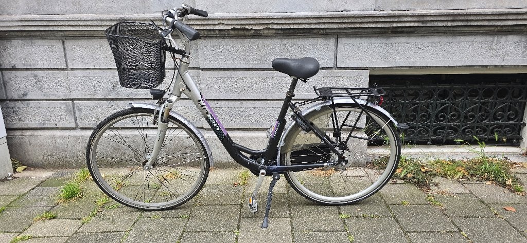 Stadsfiets, Fietsen en Brommers, Fietsen | Dames | Damesfietsen, Gebruikt, Versnellingen, 50 tot 53 cm, Schijfrem