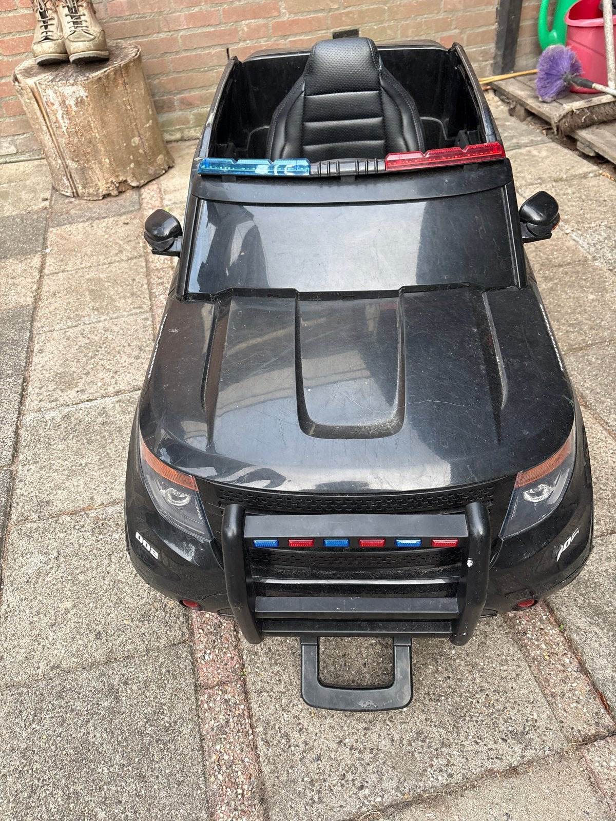 Elektrische kinder politieauto met afstandsbediening, Kinderen en Baby's, Ophalen, Gebruikt