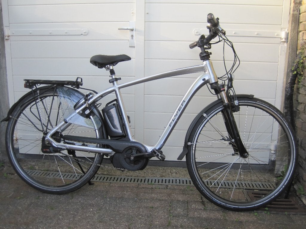 Flyer Elektrische herenfiets T8N + Enviolo automatic M 50 cm, Gebruikt, 47 tot 51 cm, 50 km per accu of meer, Ophalen