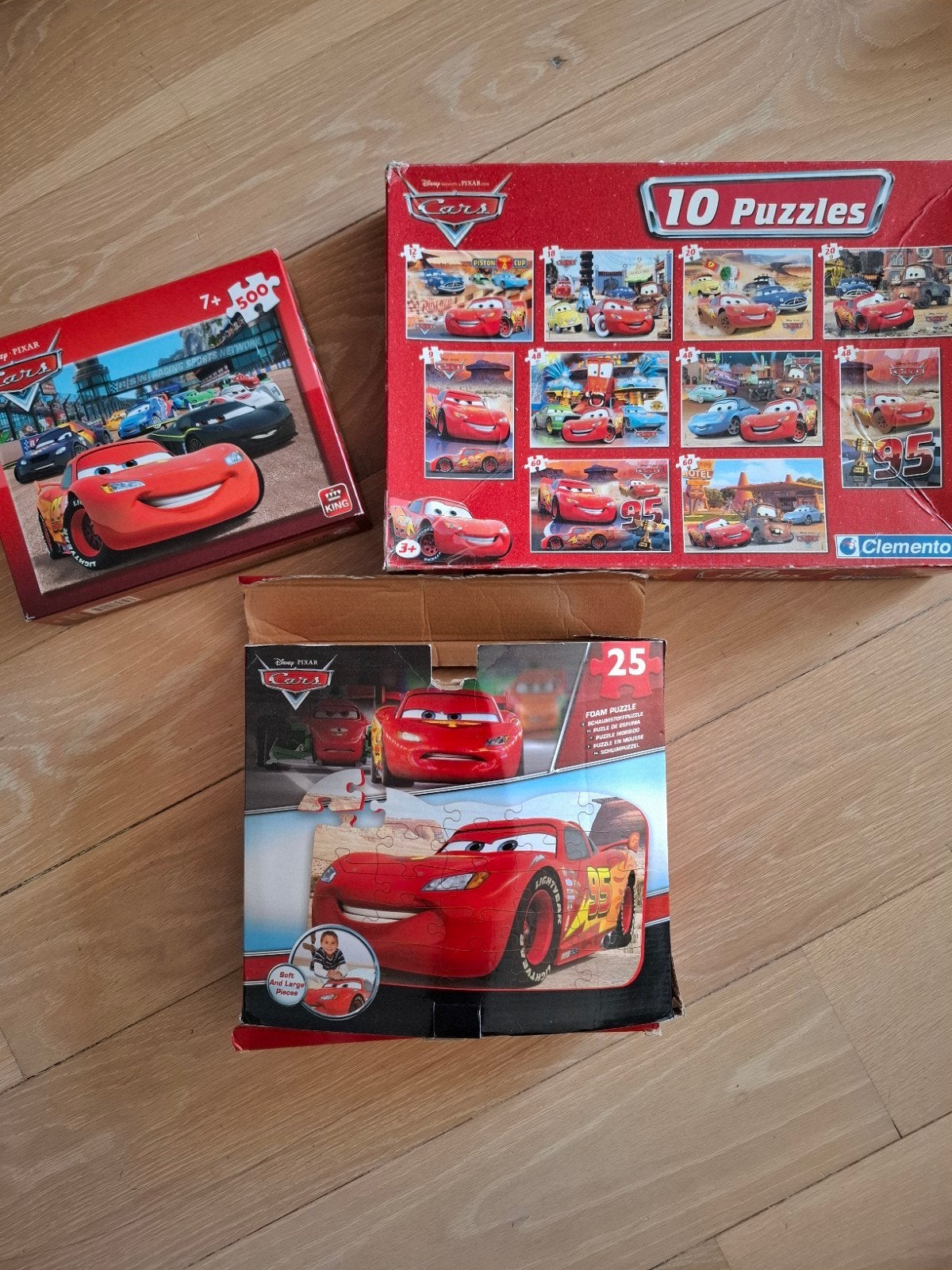 Cars Puzzels: Foam, 10-in-1 en 500 stukjes, Ophalen, Gebruikt