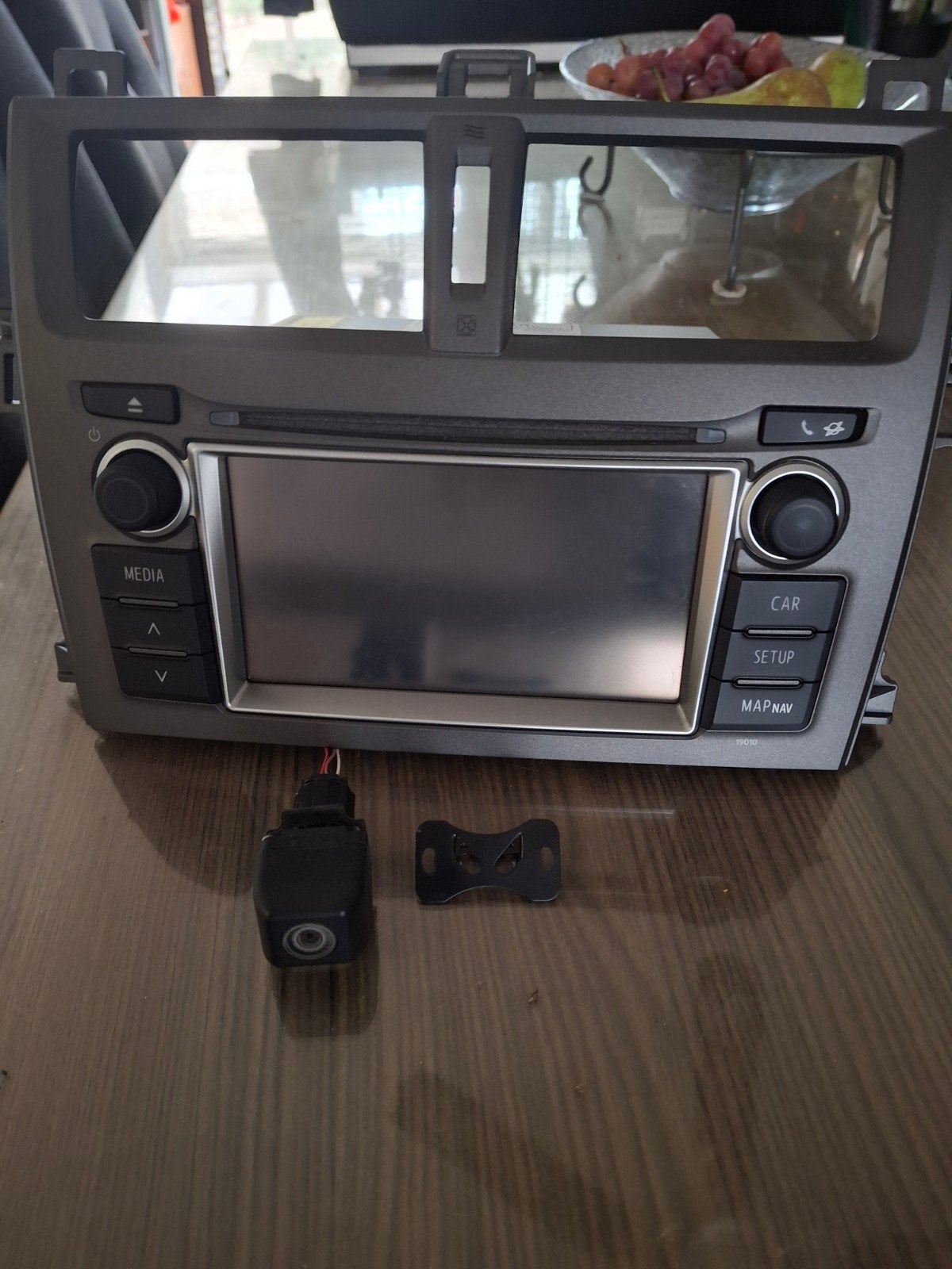 autoradio toyota verso s met achteruitrij camera, Ophalen, Gebruikt