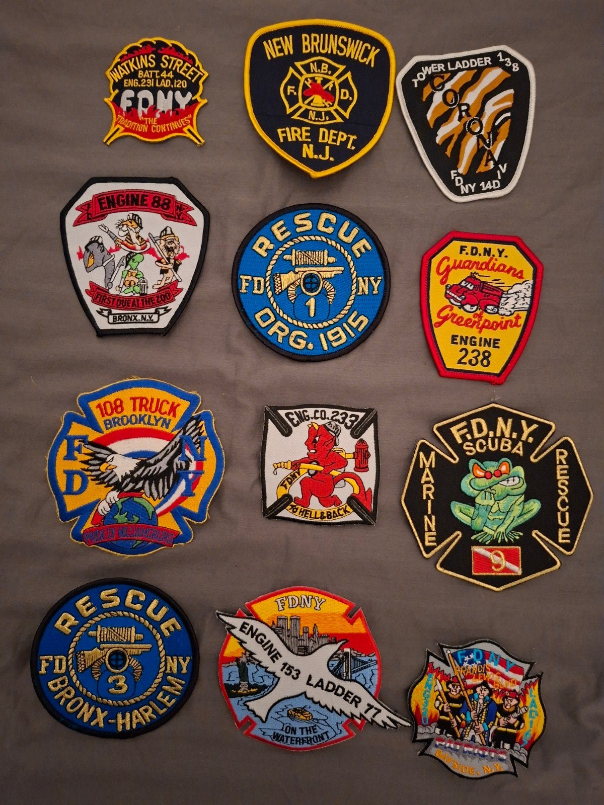 FDNY Brandweer Emblemen Collectie - Diverse Patches, Ophalen of Verzenden, Nieuw