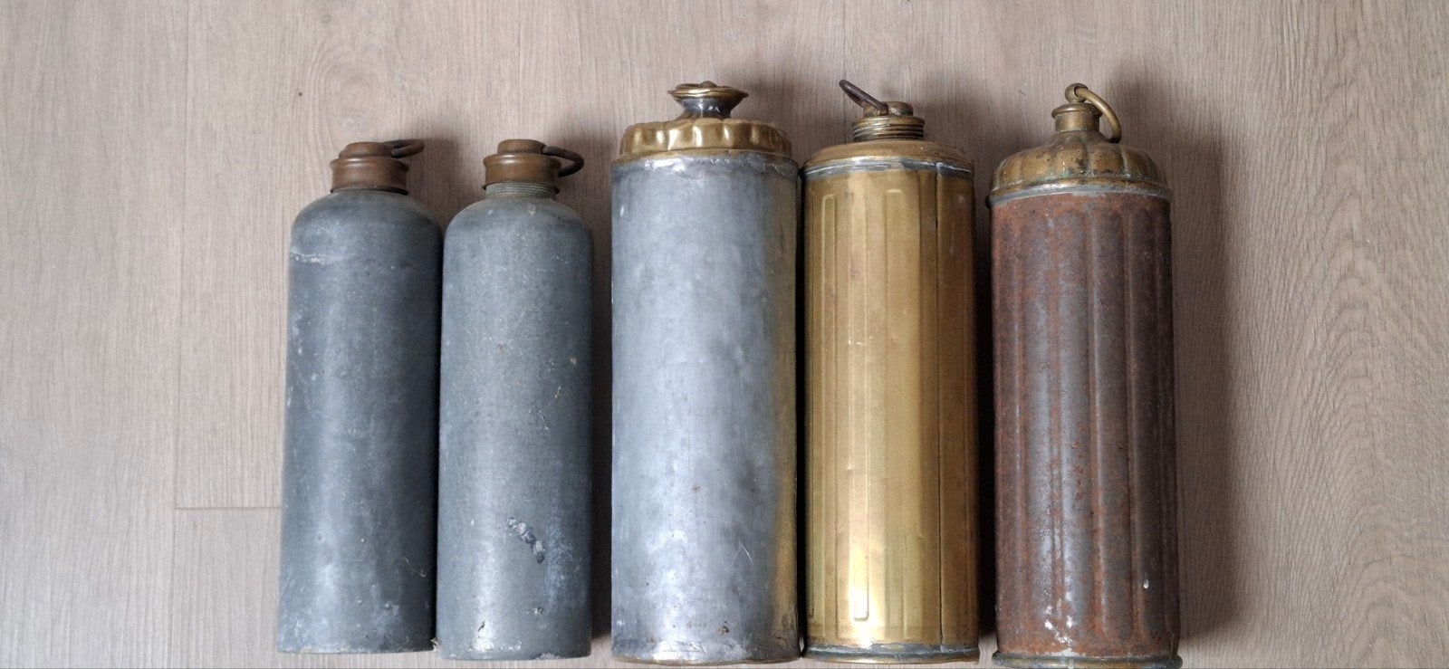 (water)Kruiken uit Frankrijk , 5 stuks / Brocante, Ophalen of Verzenden, Gebruikt