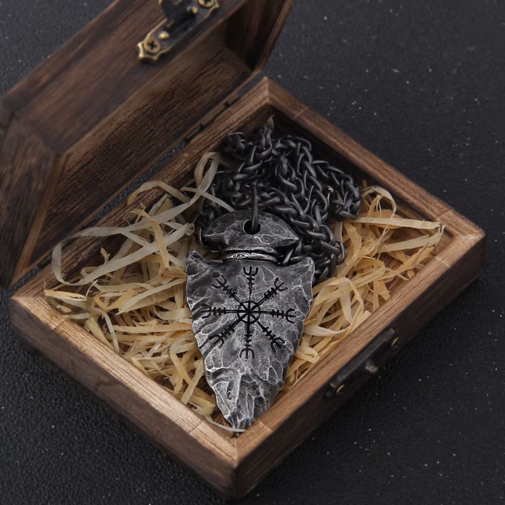 Speerpunt Viking Heren Ketting, Verzenden, Nieuw, Overige kleuren, Overige materialen