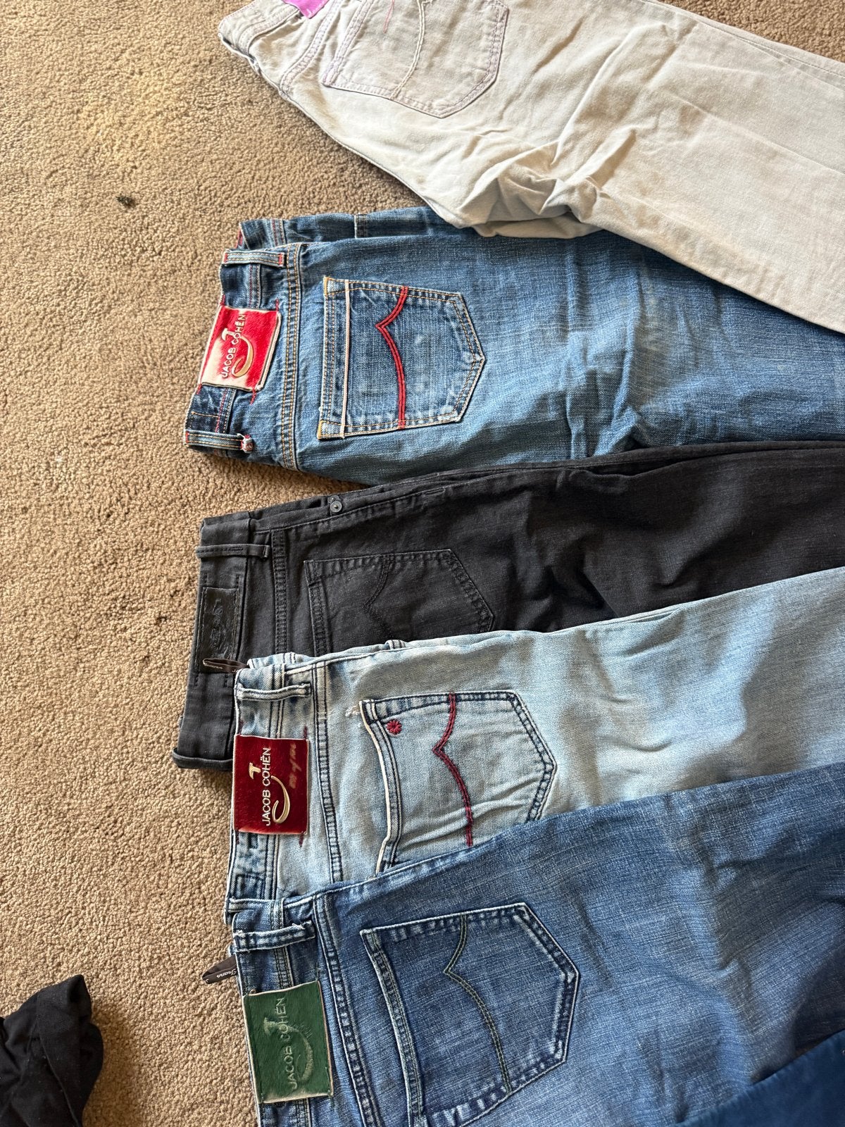 6 Jacob Cohen Tailored Jeans - Maat 34, Kleding | Heren, Spijkerbroeken en Jeans, Overige kleuren, Ophalen of Verzenden, W33 - W34 (confectie 48/50)