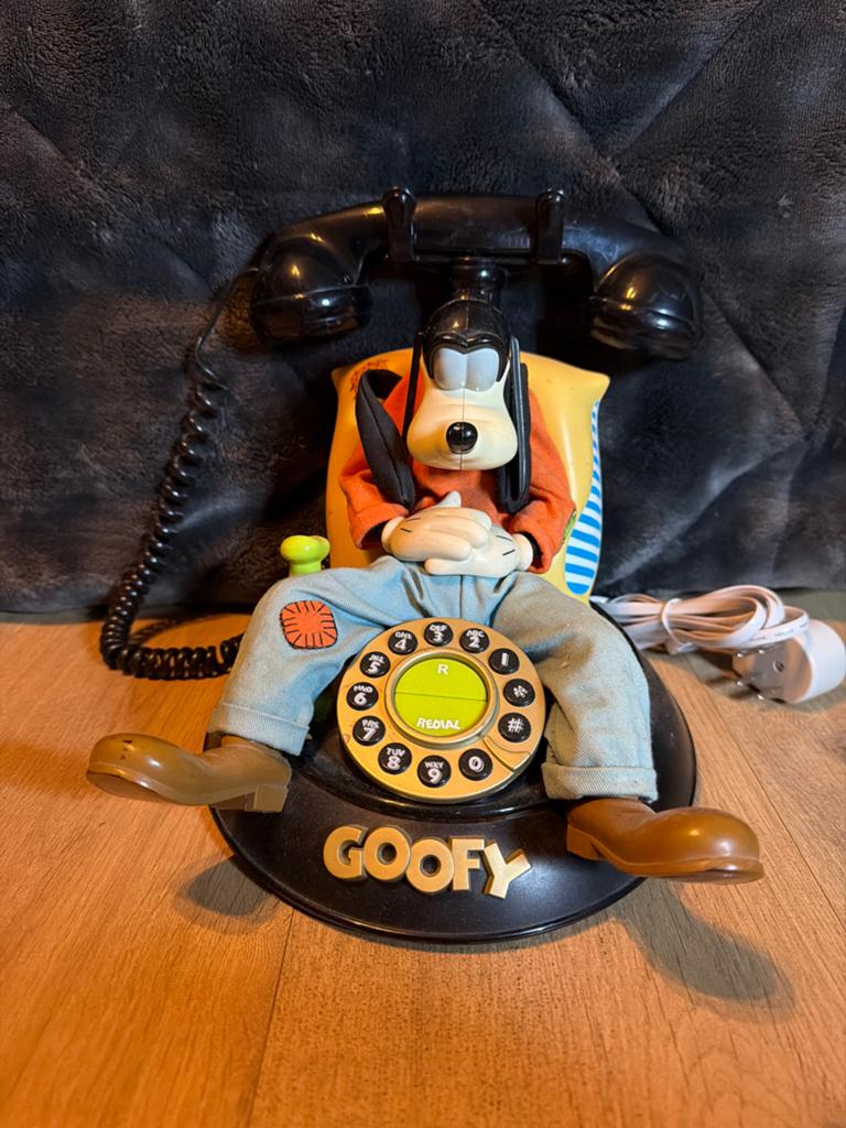 Vintage Goofy Telefoon - Uniek Verzamelobject, Ophalen of Verzenden, Gebruikt