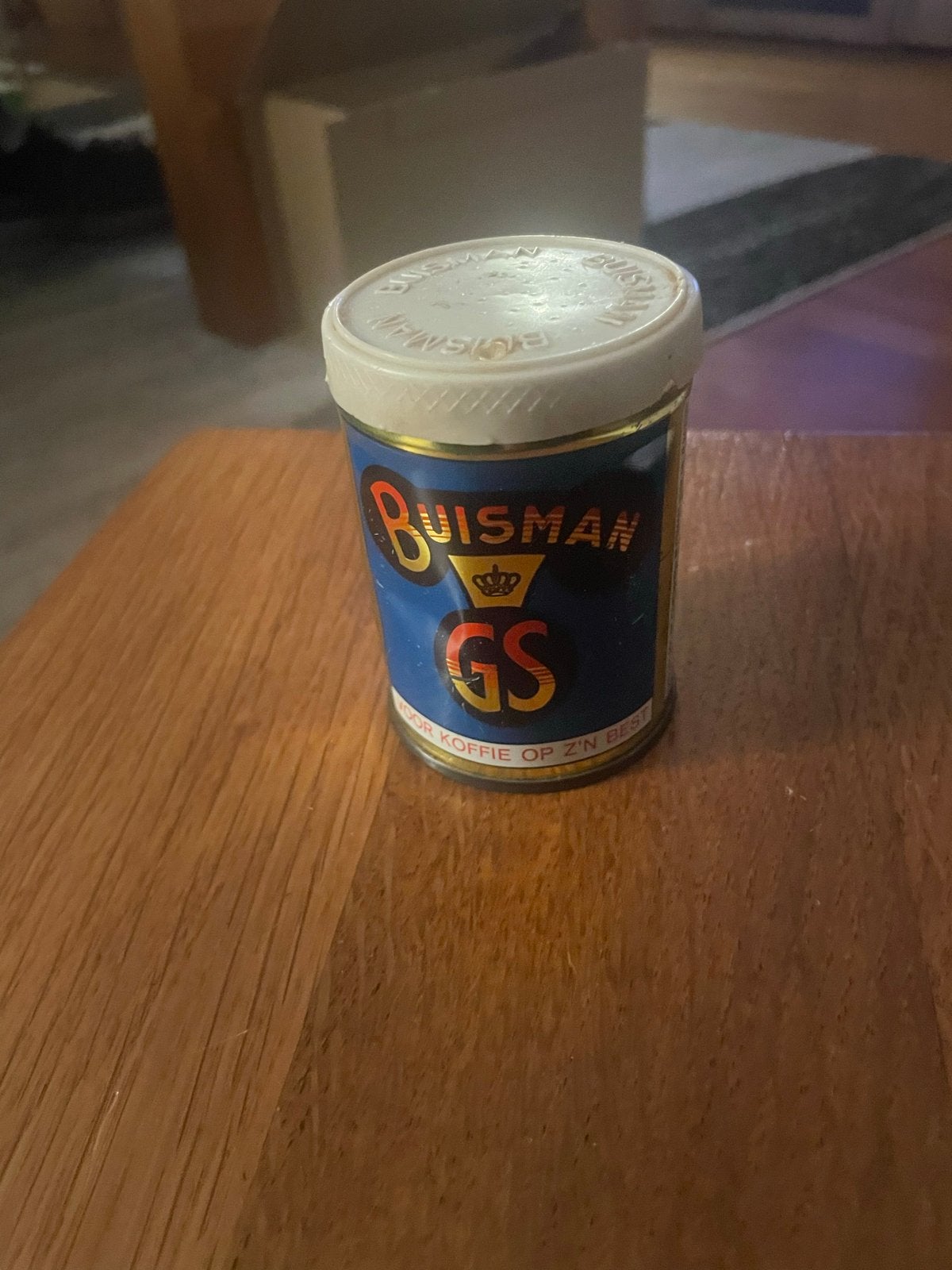 Vintage Buismann GS Koffieblikje - Decoratief Verzamelobject, Verzamelen, Ophalen of Verzenden, Gebruikt, Koffie, Overige merken