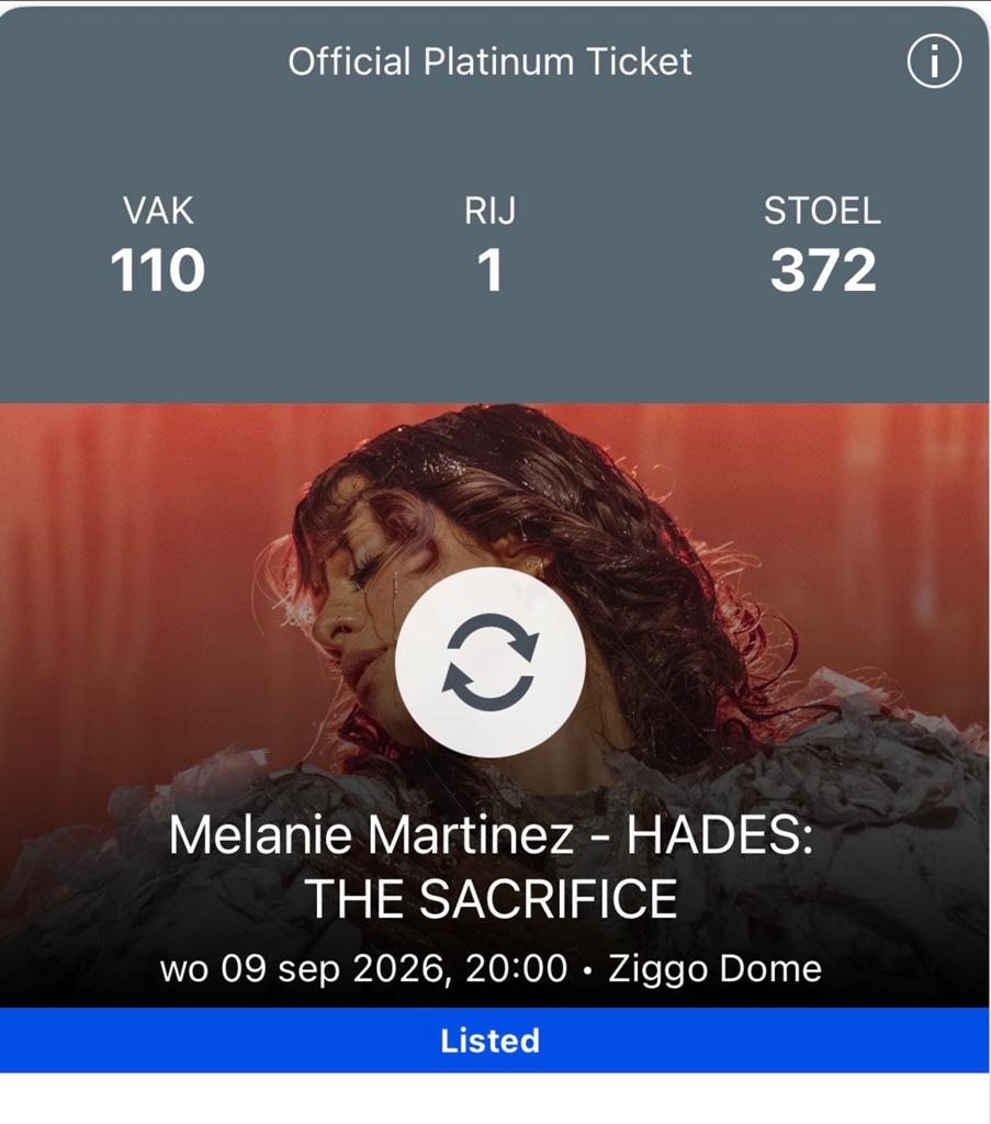 Melanie martinez ziggo dome - 2 zitplaatsen 9 september, Twee personen, September