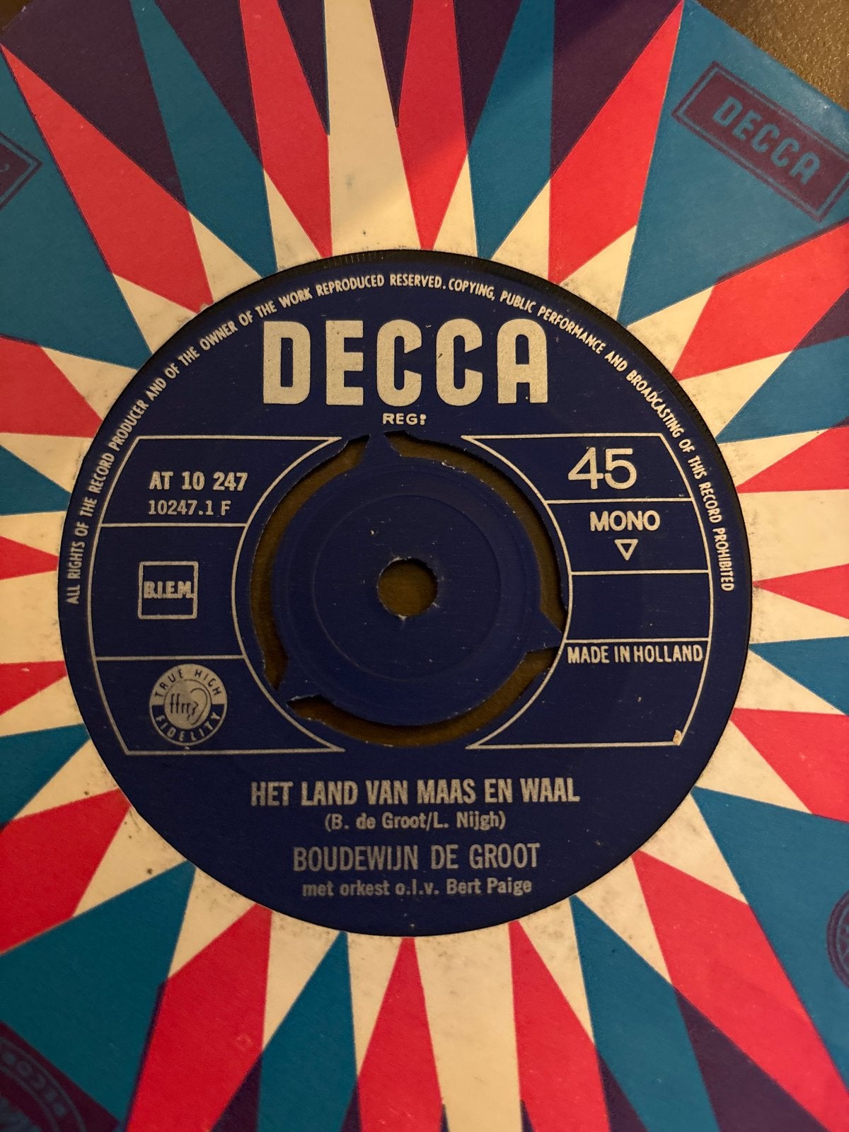 Boudewijn de Groot - Het Land van Maas en Waal / Testament, Gebruikt, 7 inch, Ophalen of Verzenden, EP