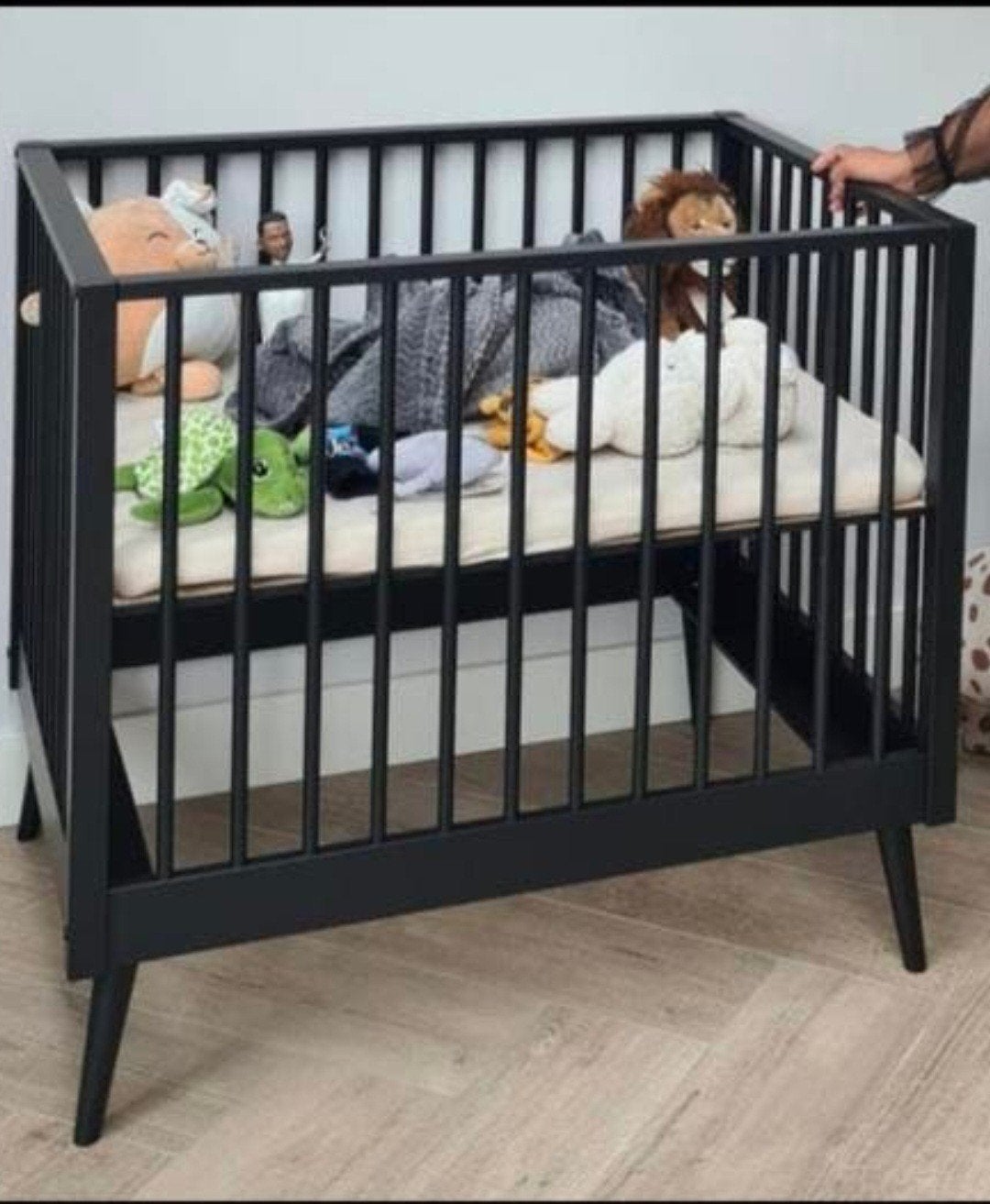 Babybox zwart zo goed als nieuw, Ophalen, Zo goed als nieuw