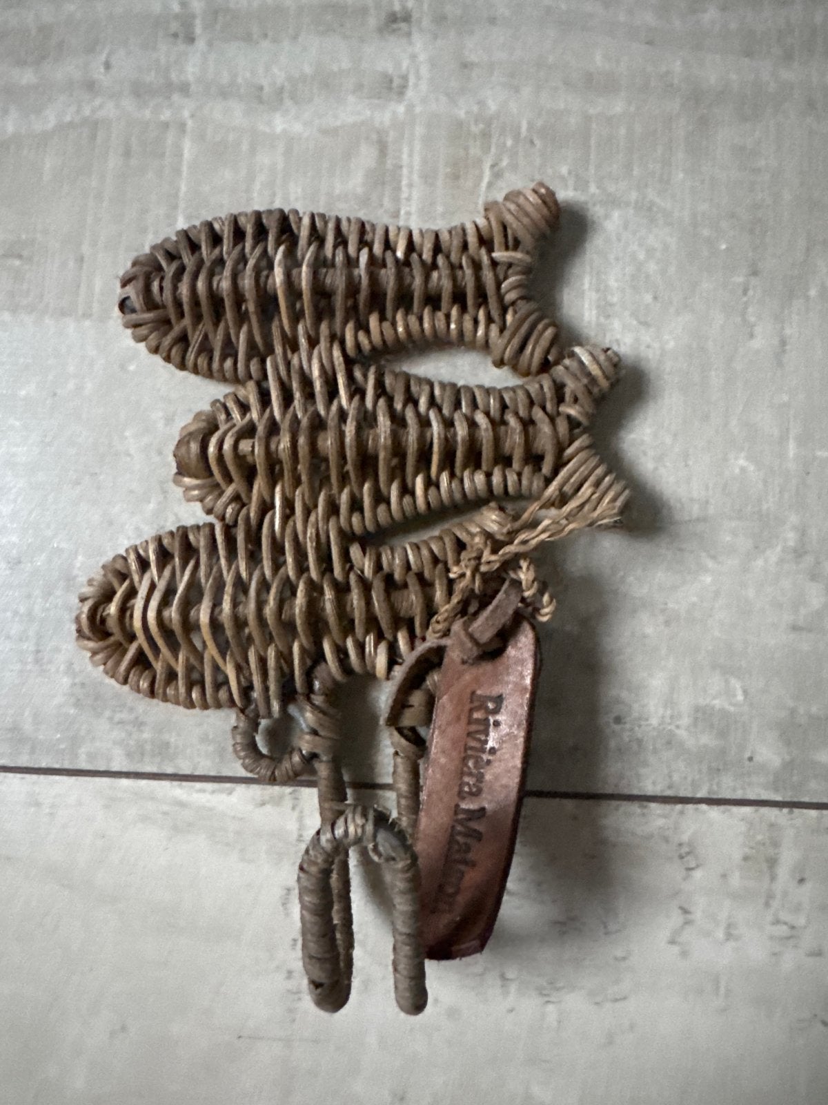 Riviera Maison Vishaakje - Rotan Wandhaak, Ophalen, Overige materialen, Wandhaken, Zo goed als nieuw