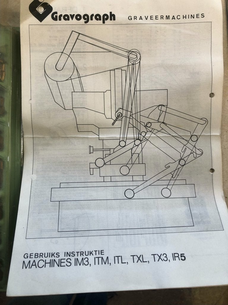 Gravograph graveer machine model IM 3, Ophalen, Gebruikt