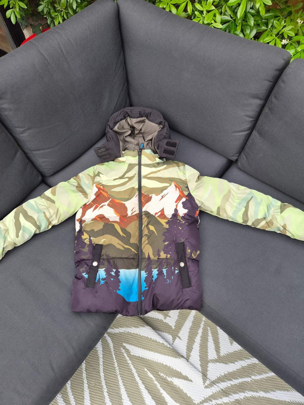 Scotch & Soda Placed Print Padded Jacket., Kinderen en Baby's, Ophalen, Zo goed als nieuw, Scotch & Soda, Jongen of Meisje