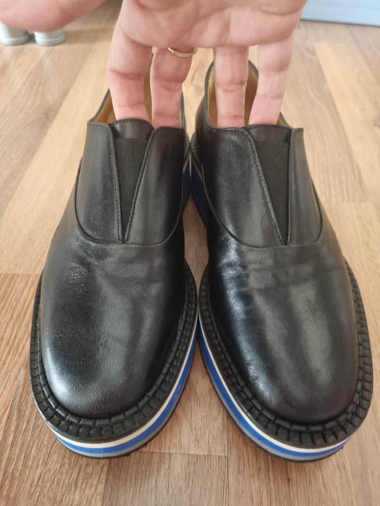Clergerie instappers maat 37 met blauwe zool, Kleding | Dames, Schoenen, Ophalen of Verzenden, Clergerie, Gedragen, Instappers