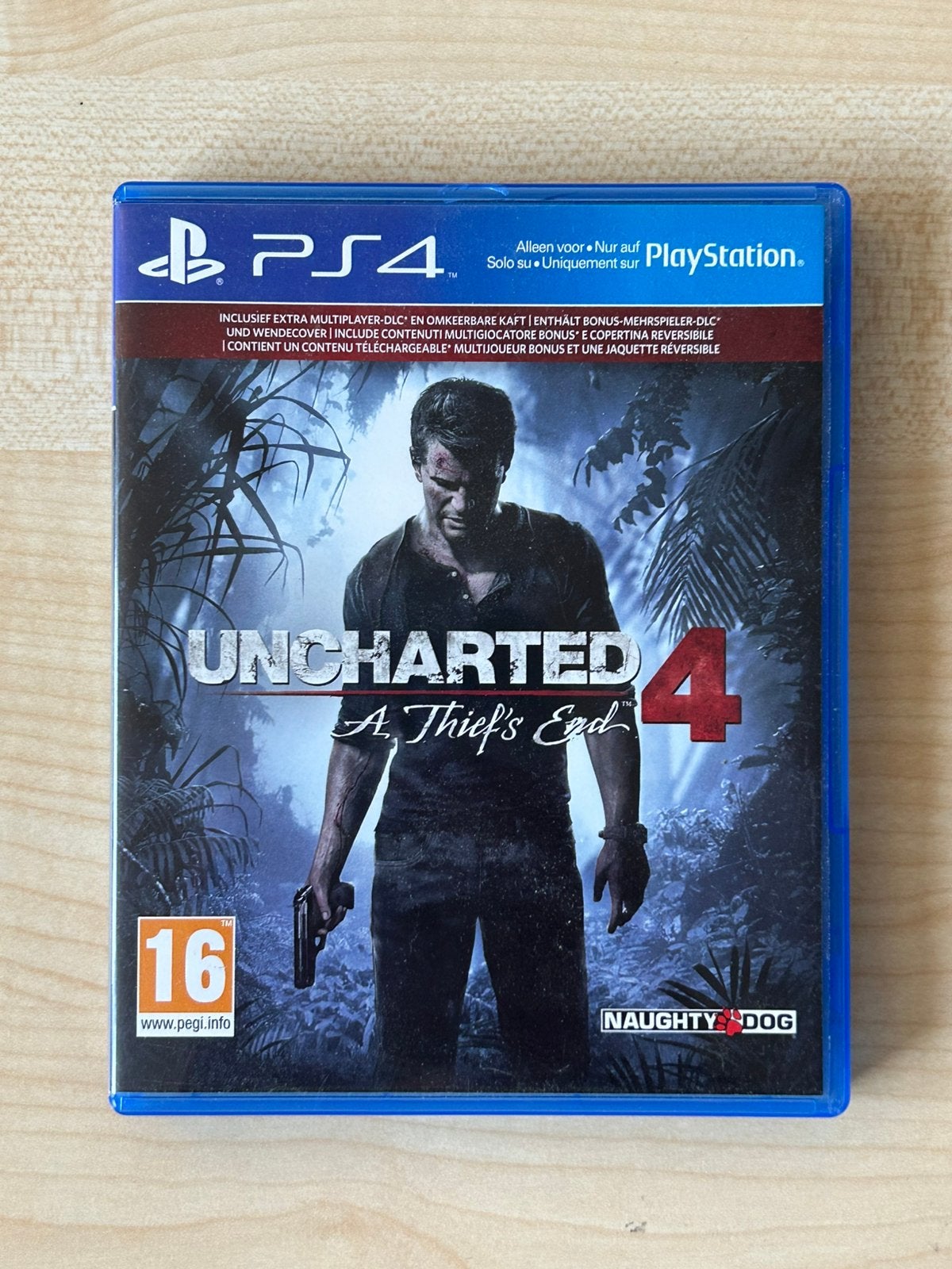 Uncharted 4: A Thief’s End PS4 – €7,50, Spelcomputers en Games, Avontuur en Actie, Online, Vanaf 18 jaar, Ps4