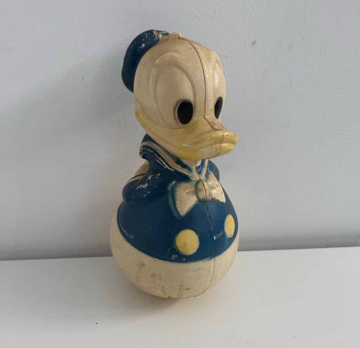 Vintage Donald Duck tuimelaar - Disney figuur, Ophalen, Gebruikt, Overige soorten, Beeldje of Figuurtje