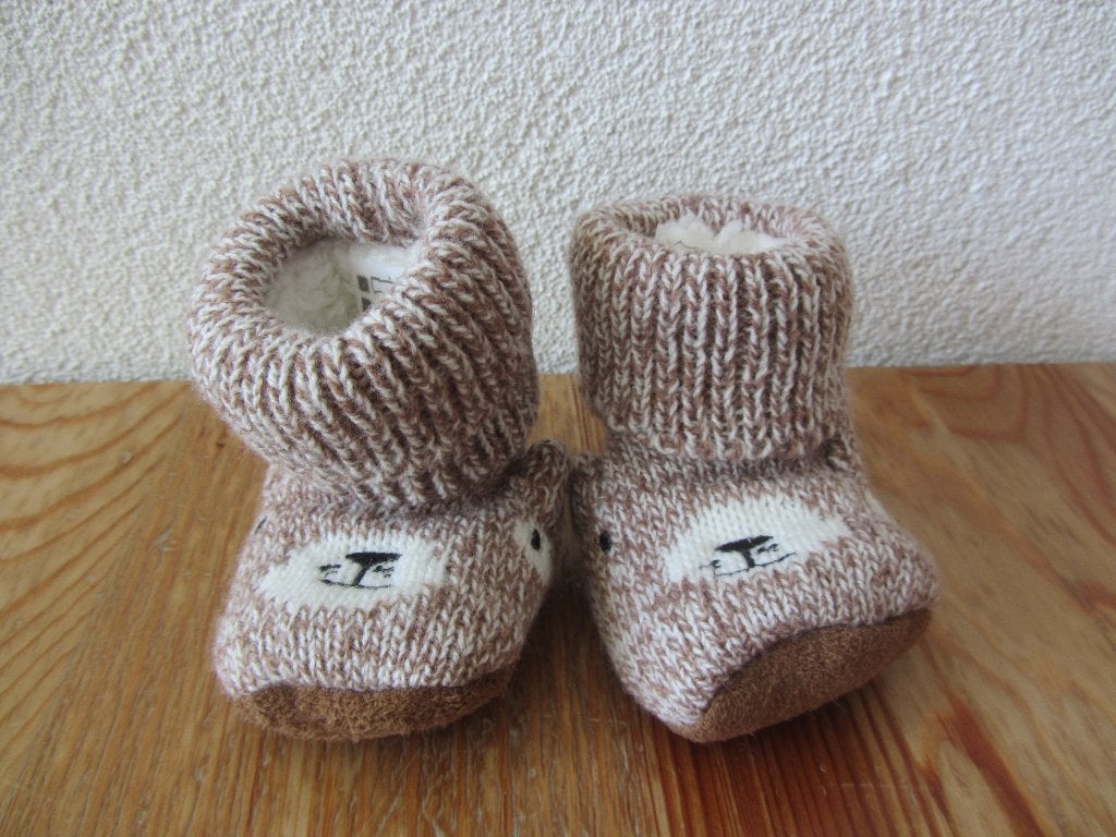 Warme babyslofjes, Ophalen of Verzenden, Zo goed als nieuw, Jongetje of Meisje, Slofjes