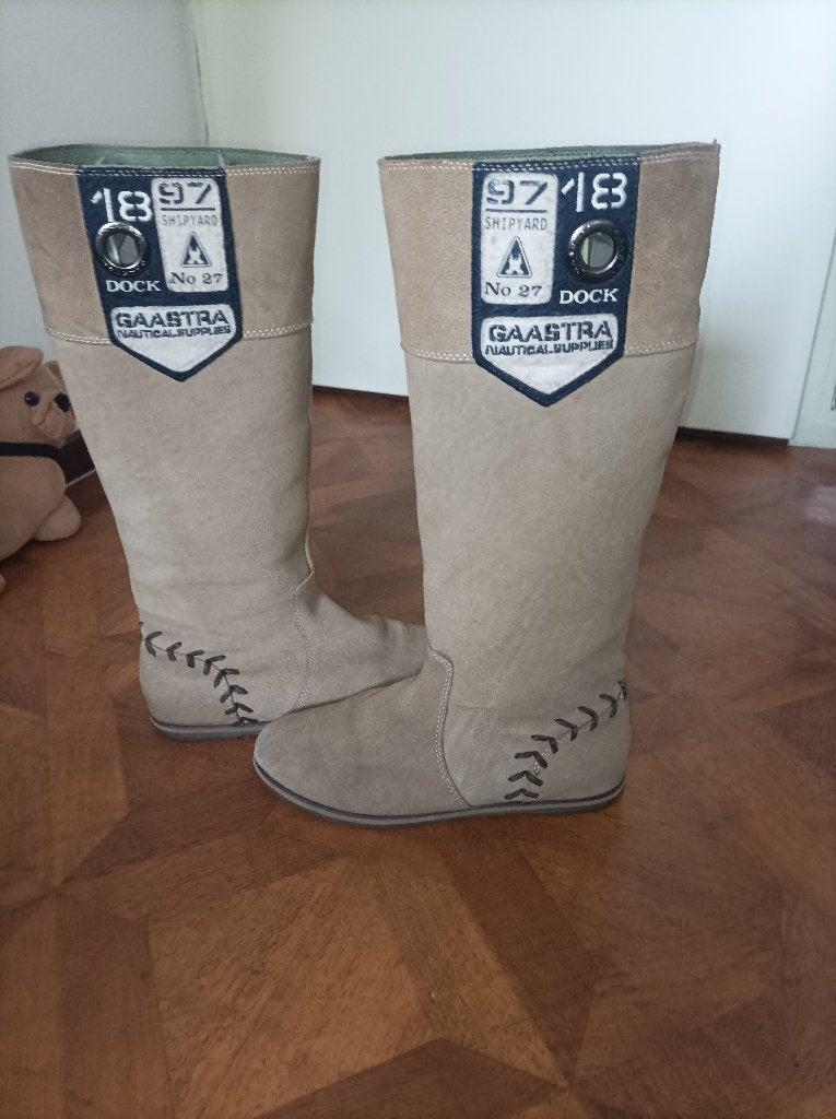 Gaastra leren laarzen maat 39, Hoge laarzen, Gaastra, Beige, Ophalen of Verzenden