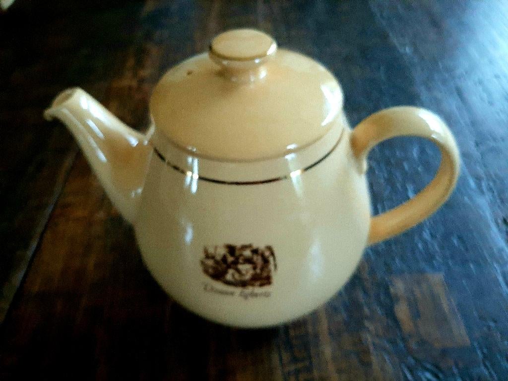 Theepot - Douwe Egberts, Verzamelen, Ophalen of Verzenden, Gebruikt, Reclamebord