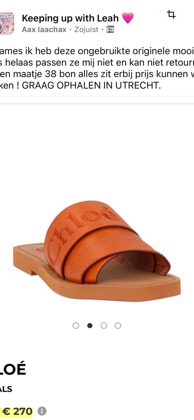 Chloè slippers, Kleding | Dames, Schoenen, Ophalen, Zo goed als nieuw