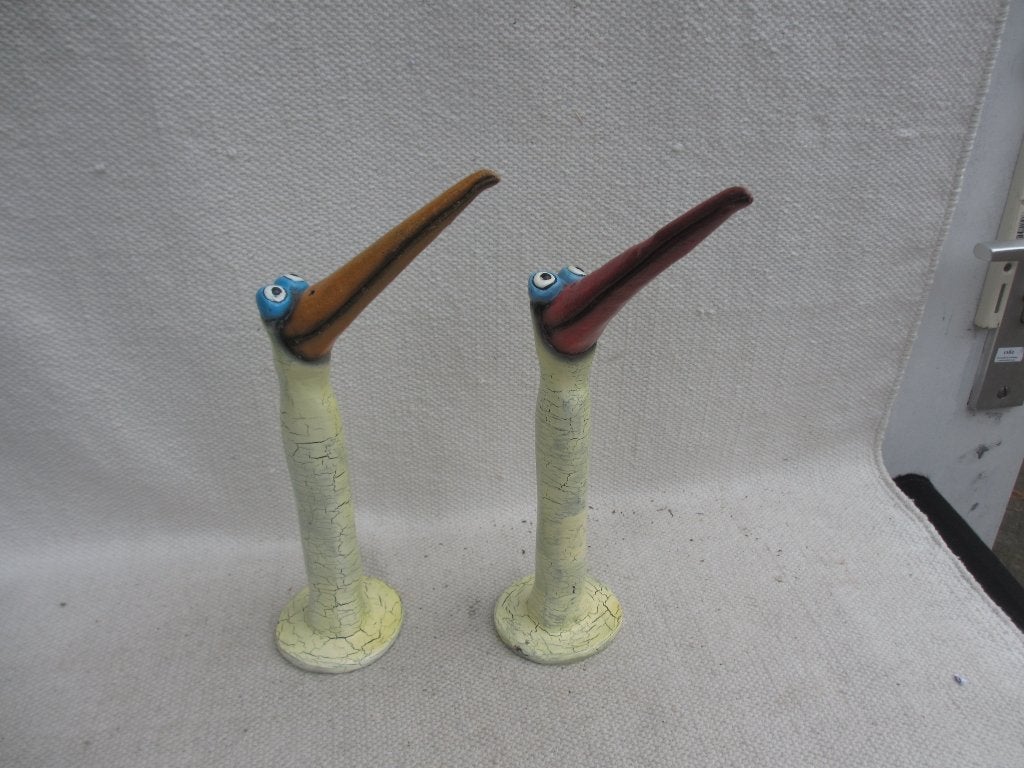 Twee vogel beeldjes van Kunstenkadootjes, Ophalen of Verzenden, Zo goed als nieuw, Dier