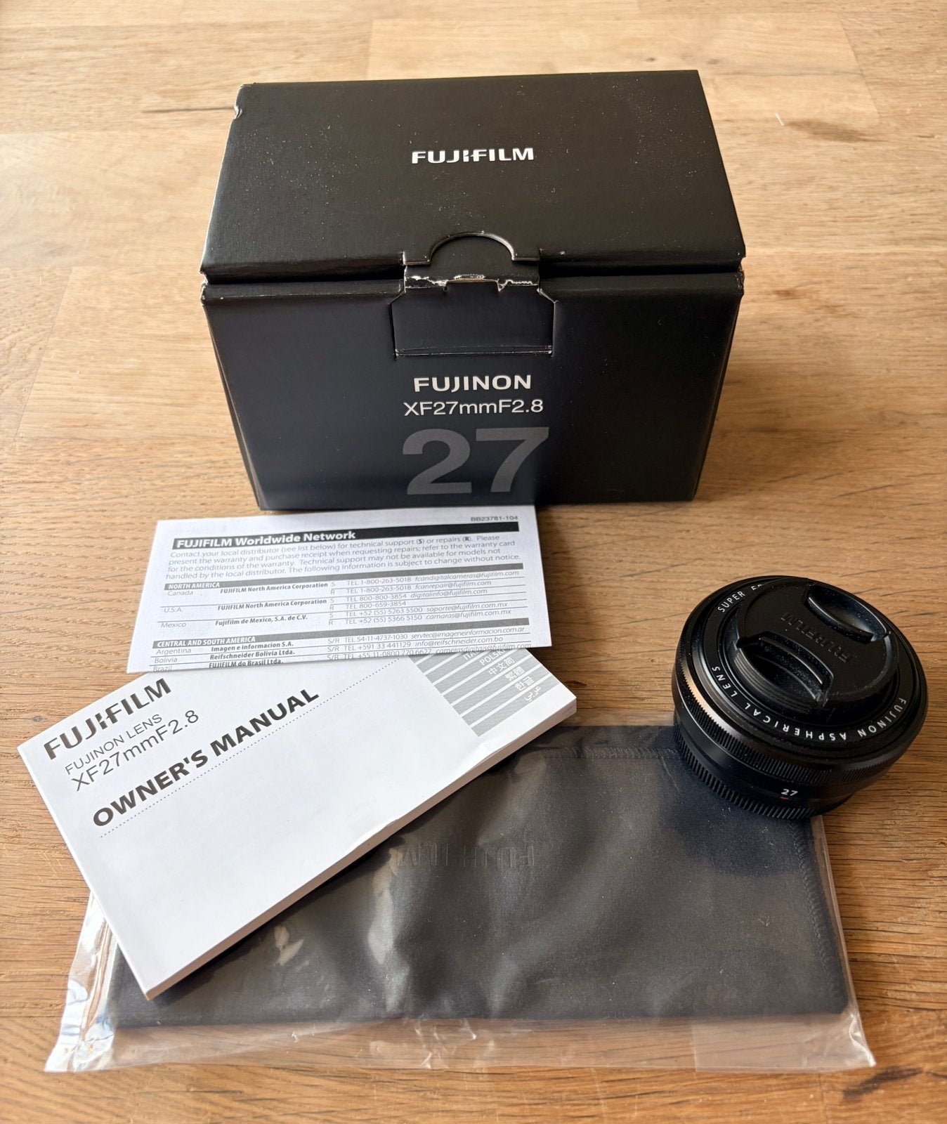 Fujinon XF27mm f2.8 pancake lens, Ophalen of Verzenden, Zo goed als nieuw, Standaardlens