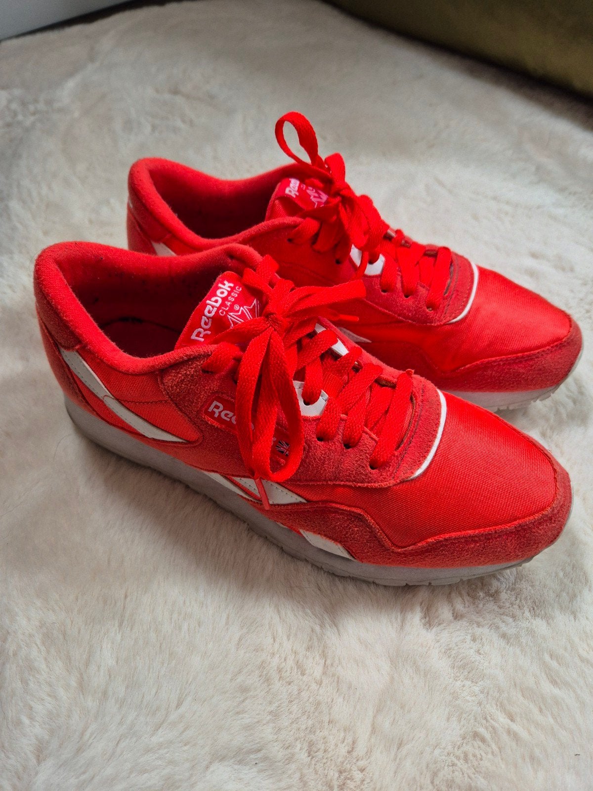 Reebok Classic Nylon sneakers rood maat 40.5, Ophalen of Verzenden, Rood, Sneakers of Gympen, Reebok