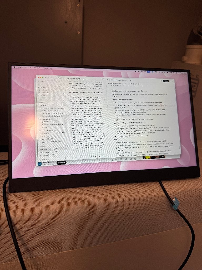 Draagbare (Portable) Monitor 1.0 - Full HD 15.6 Inch, Computers en Software, Gebruikt, IPS, DisplayPort, Full HD