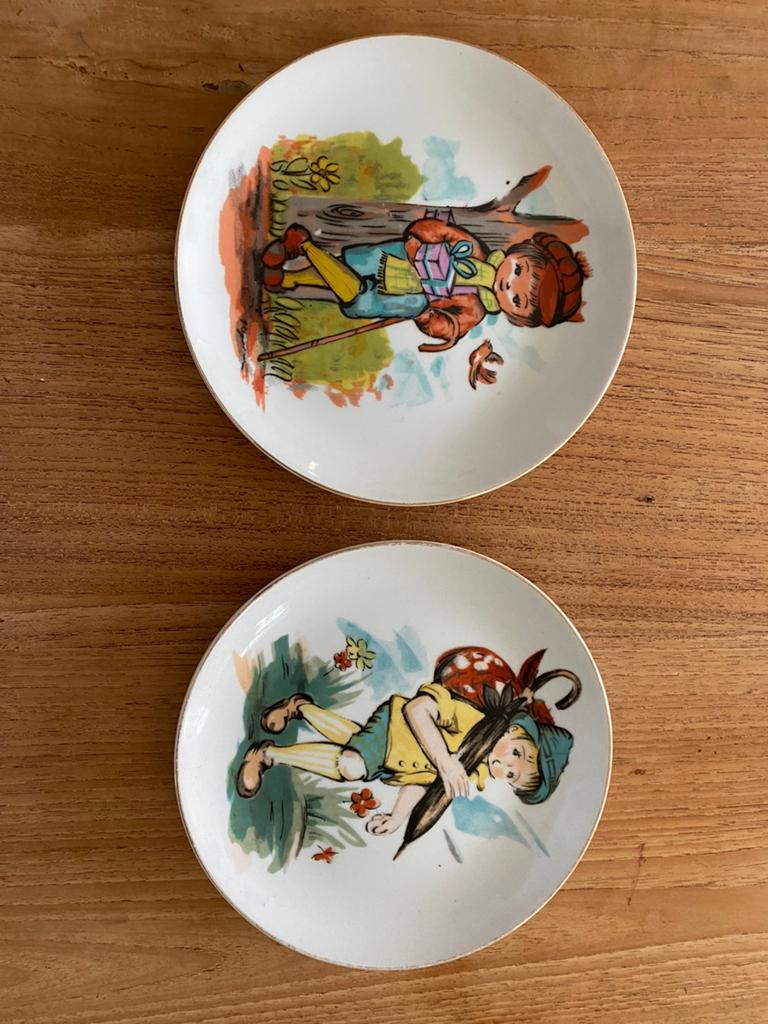 Decoratieve vintage wandbordjes, Ophalen of Verzenden