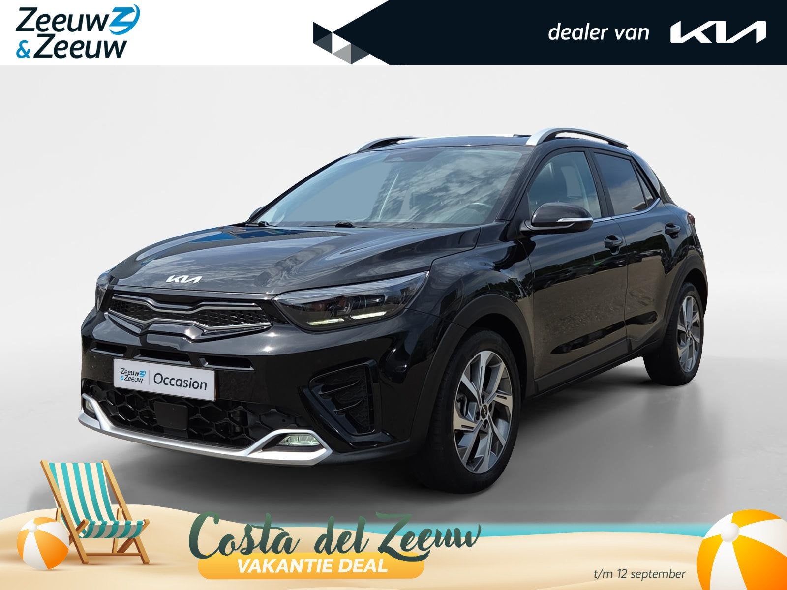 Kia Stonic 1.0 T-GDi MHEV GT-PlusLine Meest luxe uitvoering, Auto's, Kia, 12 maanden, Gebruikt, Euro 6, Leder en Stof