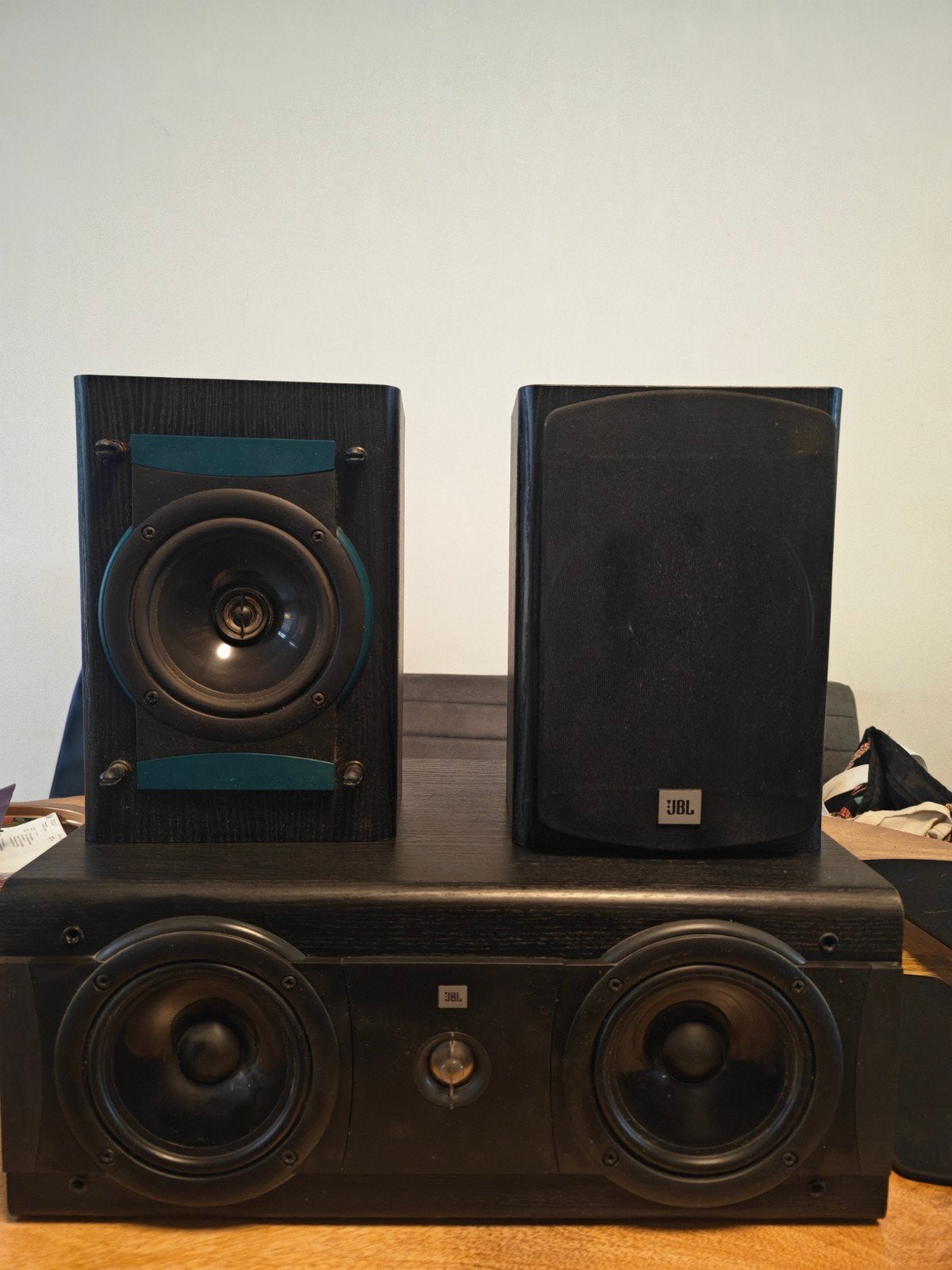 JBL LX1 Rear Speakers (6 Ohm) & LX10 Center Speaker (8 Ohm), Ophalen, Gebruikt, JBL, Surroundset