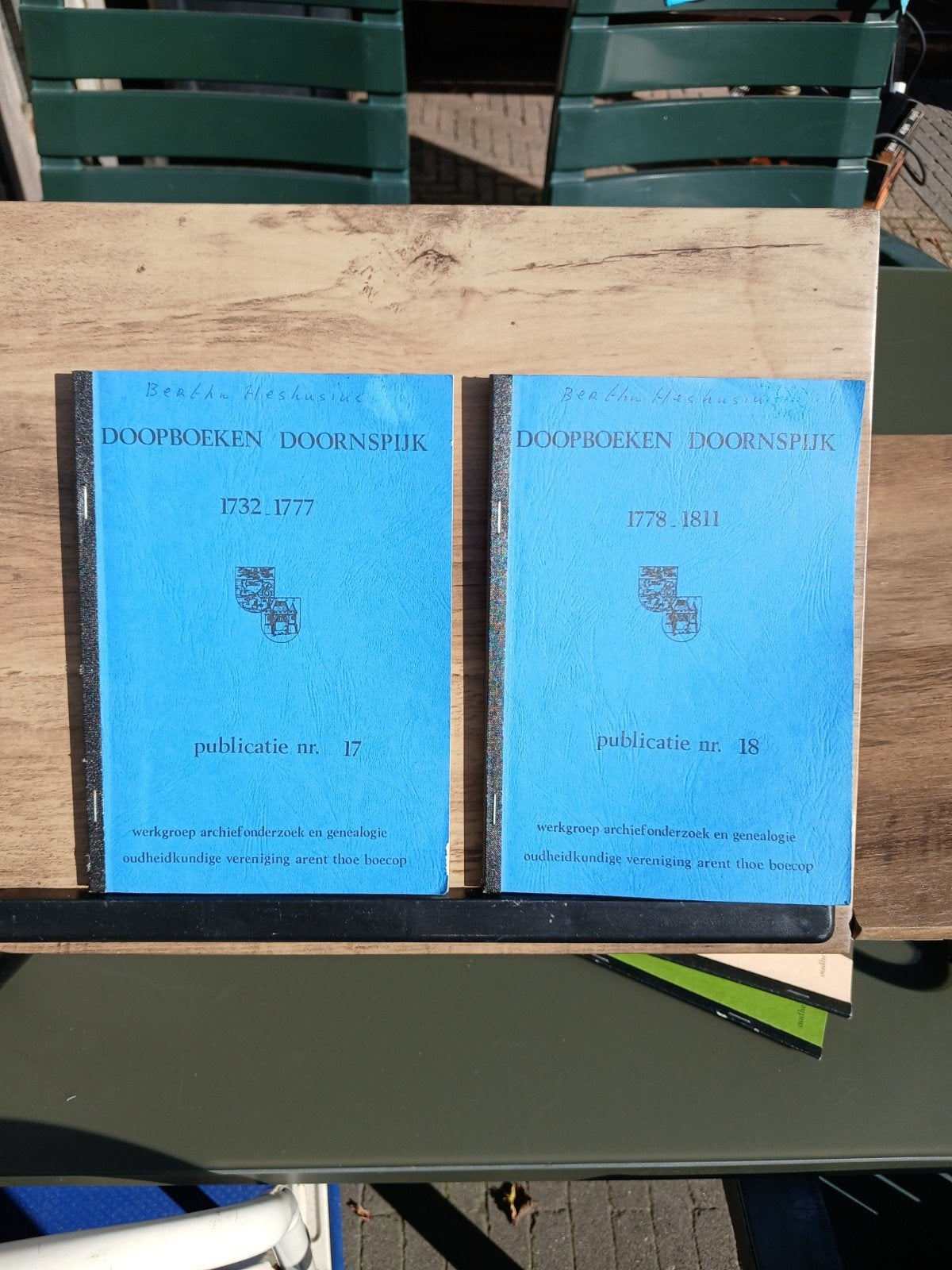 Doopboeken en Trouwregisters Doornspijk (4 delen), Ophalen of Verzenden, Gelezen, Catalogus