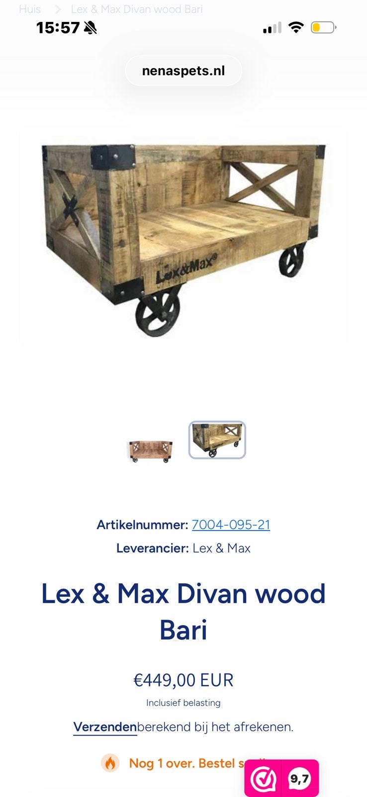 Lex&Max, Dieren en Toebehoren, Ophalen, Zo goed als nieuw, Overige