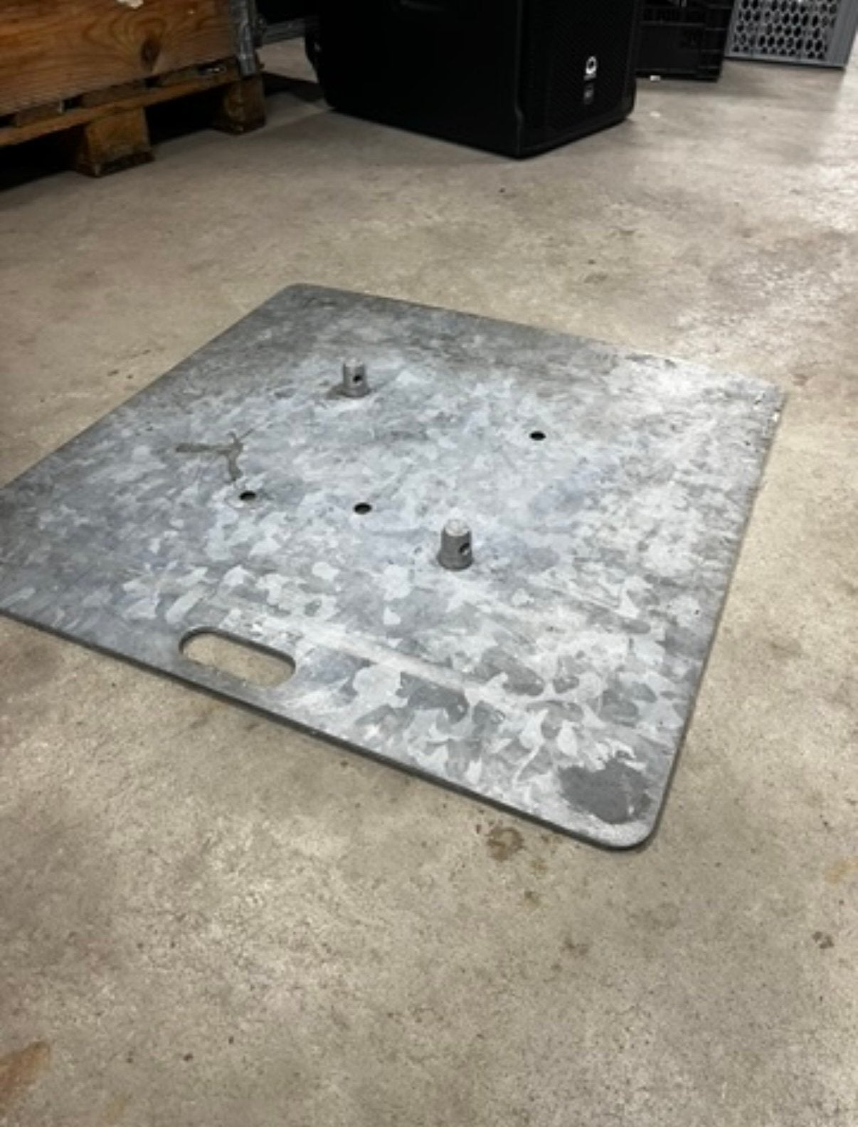 Stalen baseplats truss set van 4, Ophalen, Gebruikt