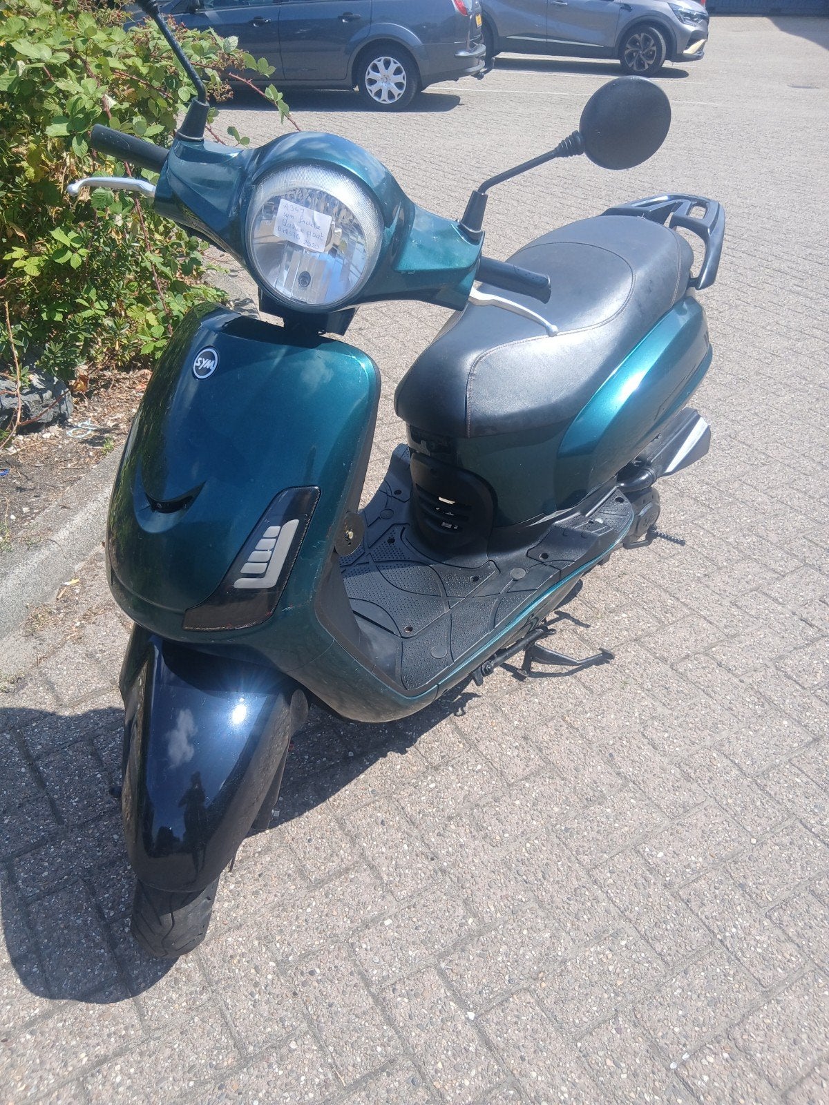 Groene Sym Fiddle 2 uit 2020 met blauwe plaat, Ophalen, Gebruikt