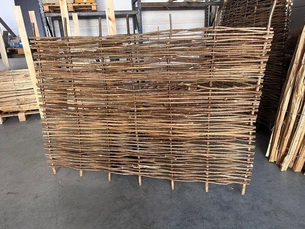 1 Hazelaar hout vlechtscherm  180x120 tuinscherm *Duurzaam*, Nieuw, Ophalen of Verzenden, 200 cm of meer, 150 tot 200 cm