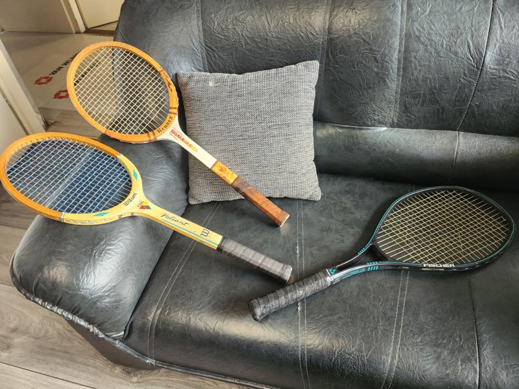3 tennis rakets, Sport en Fitness, Tennis, Ophalen of Verzenden, Racket, Overige merken, L00