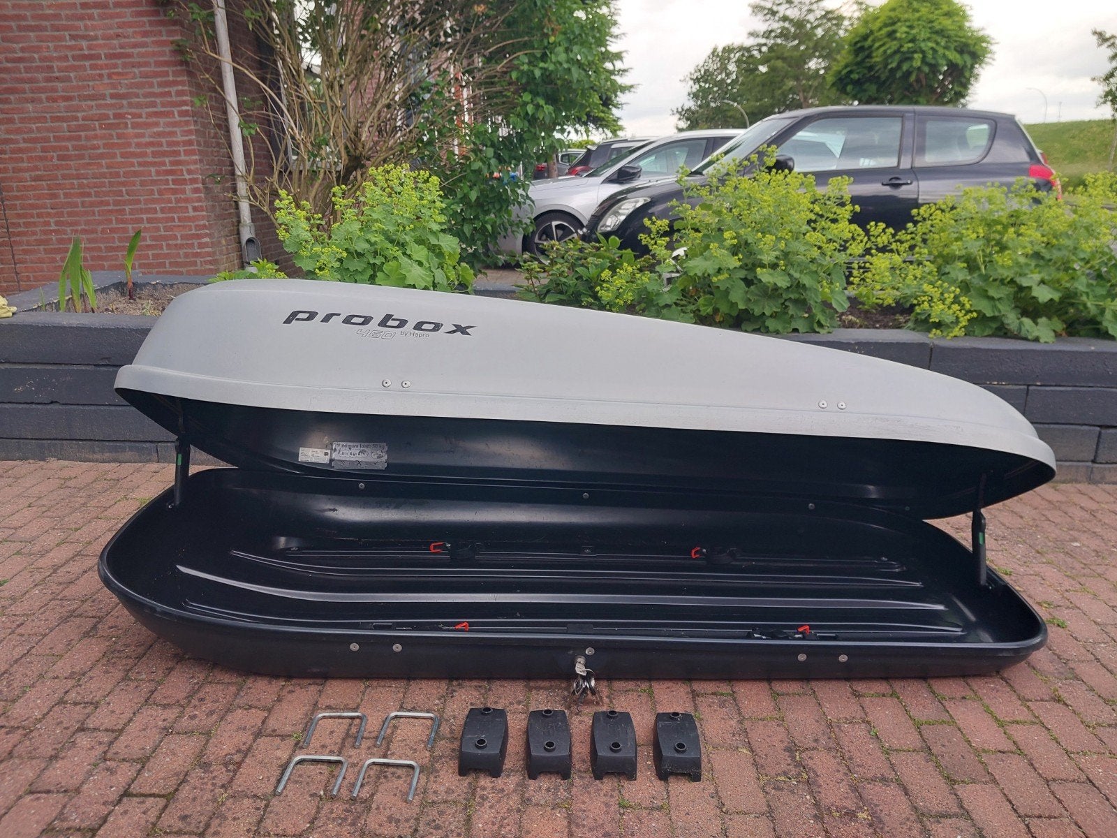 Hapro 460/390 ltr/185x80x42, Auto diversen, Dakkoffers, Ophalen of Verzenden, Gebruikt